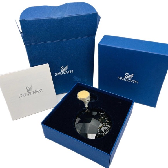 Swarovski 2010 SCS Amber Crystal Earth Ornament Suncatcher #A9100NR000156 w/ Box - Picture 1 of 11